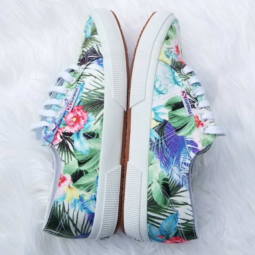 Superga Canvas Floral Sneakers - Picture 2 of 5